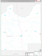 Roger Mills County, OK Digital Map Premium Style